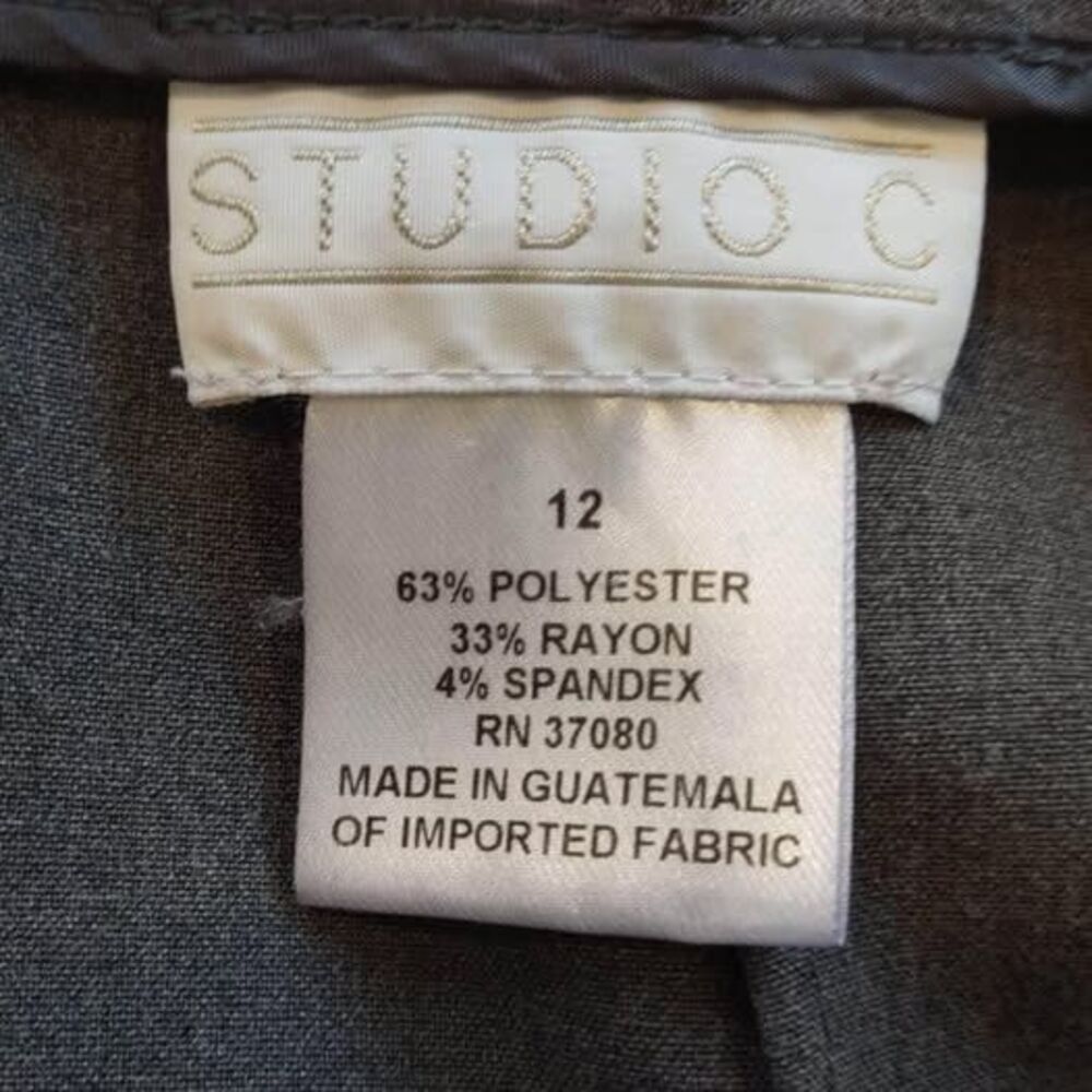 Size 12 Studio C Gray Skirt 35” Length 16”=waist C5525 - Picture 4 of 4